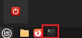 Linux Mint22のターミナルアイコン