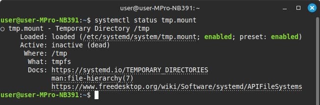 Ubuntu系OSやLinuxMintで一時フォルダーの設定を確認する①